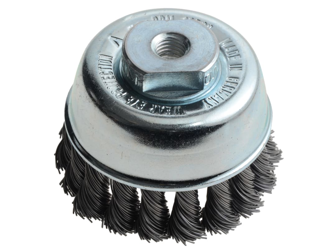 Lessmann Knot Cup Brush 65mm M10x2.0, 0.50 Steel Wire 482.214