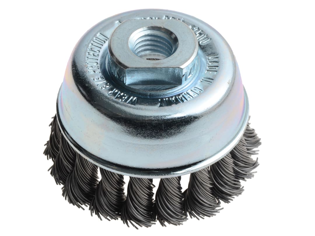 Lessmann Knot Cup Brush 65mm M14x2.0, 0.50 Steel Wire 482.217