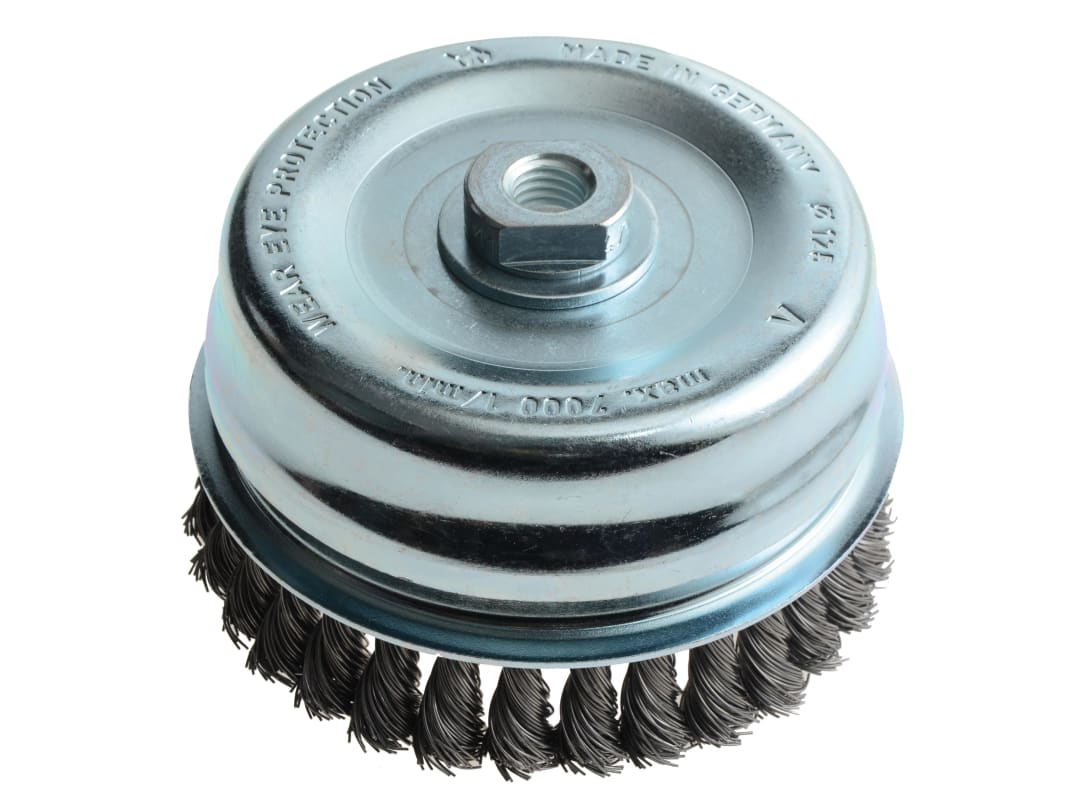 Lessmann Knot Cup Brush 125mm M14x2.0, 0.50 Steel Wire* 487.217