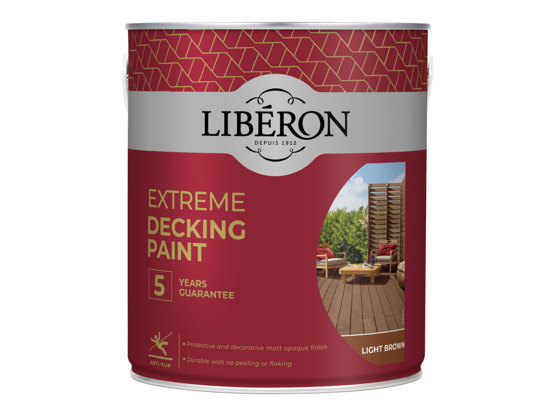 Liberon Extreme Decking Paint Light Brown 2.5 litre 126137