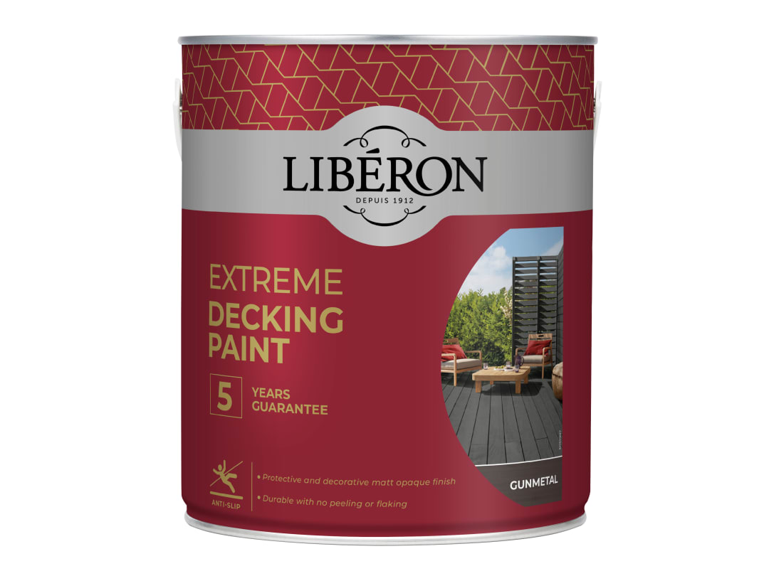 Liberon Extreme Decking Paint Gun Metal 2.5 litre 126141