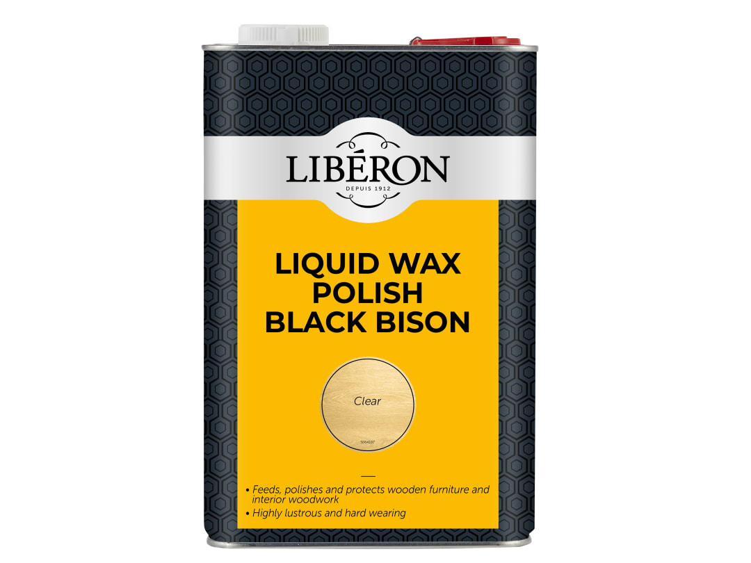 Liberon Liquid Wax Polish Black Bison Clear 5 litre 126890