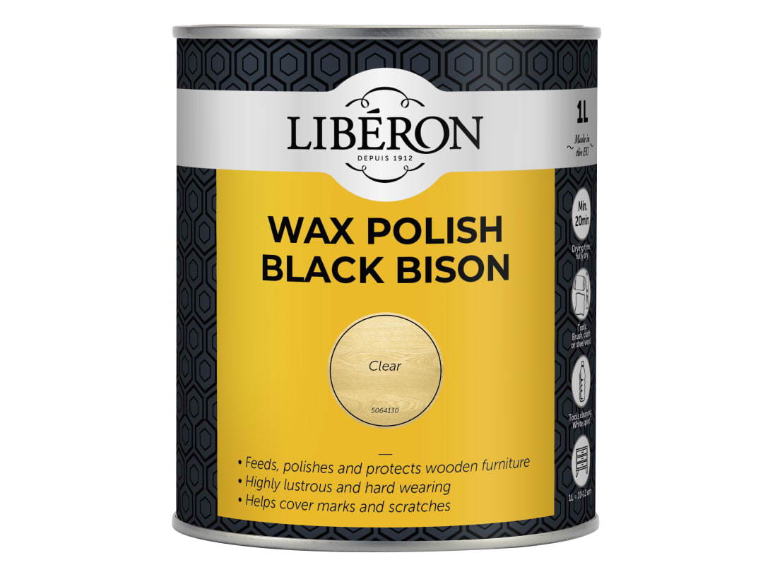 Liberon Black Bison Wax Paste Clear 1kg 126883