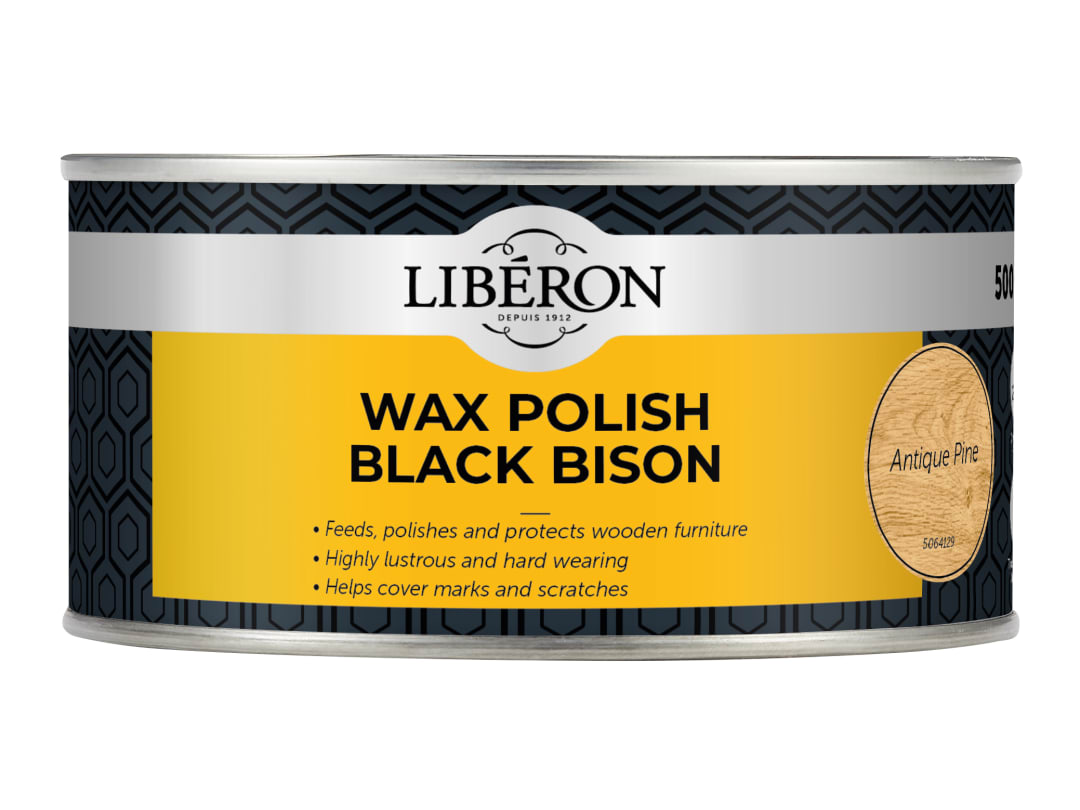 Liberon Bison Paste Wax Antique Pine 500ml 069975