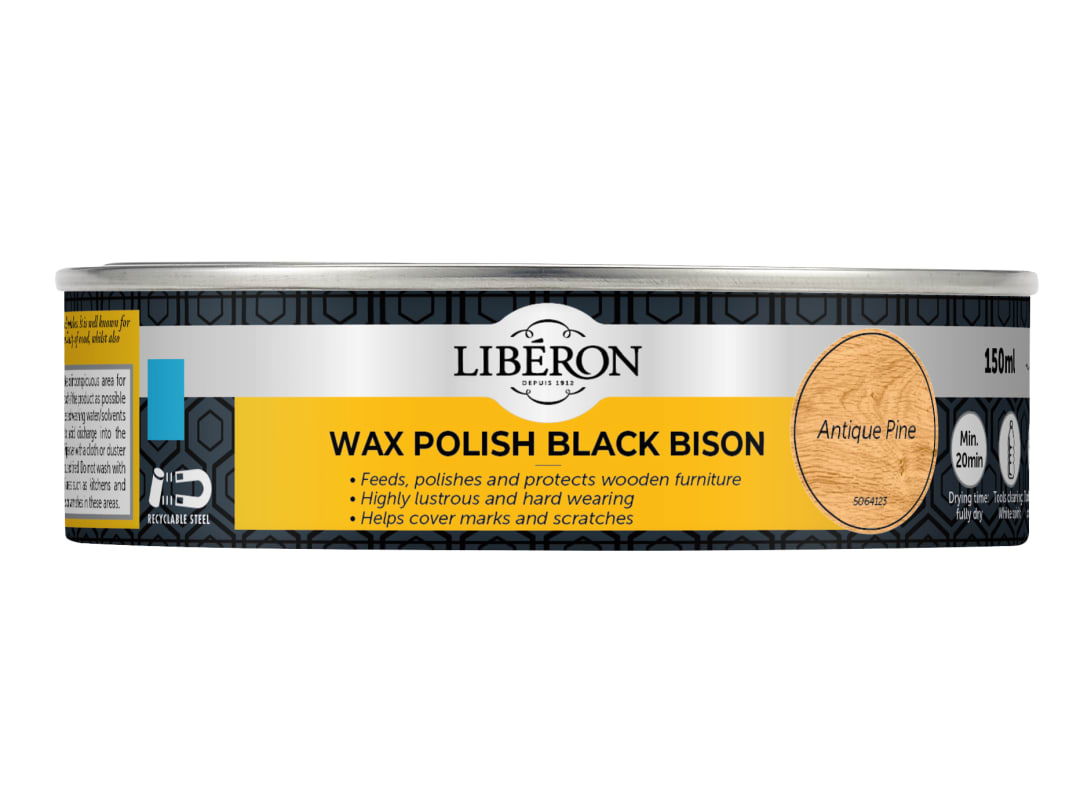 Liberon Black Bison Wax Paste Antique Pine 150ml 126866
