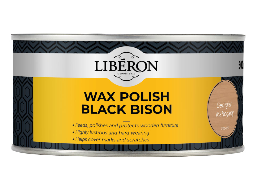 Liberon Black Bison Wax Paste Georgian Mahogany 500ml 126875