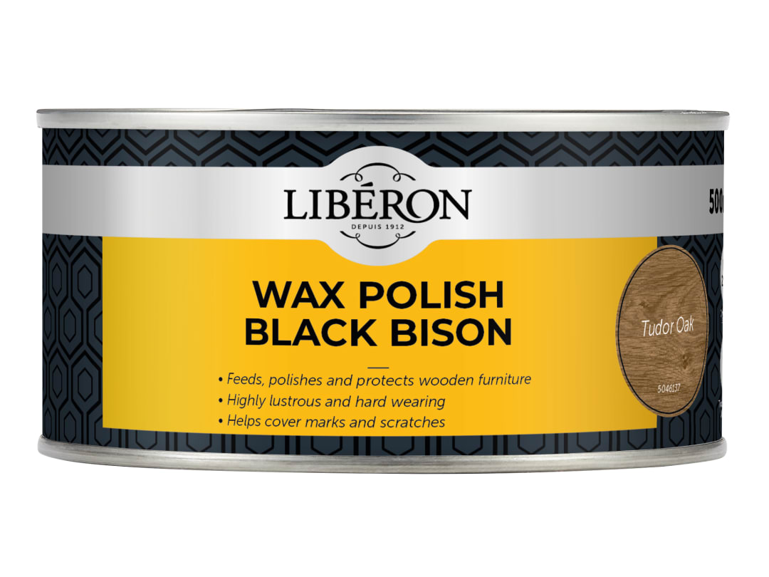 Liberon Black Bison Wax Paste Tudor Oak 500ml 126880