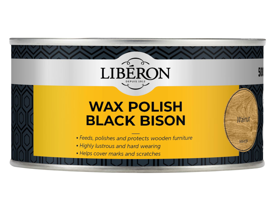 Liberon Black Bison Wax Paste Walnut 500ml 126882