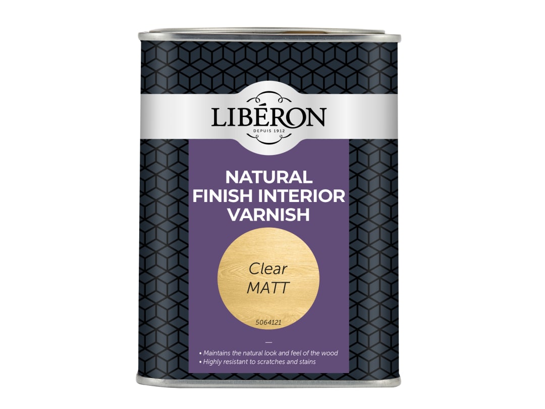 Liberon Natural Finish Interior Varnish Clear Matt 1 litre 126899
