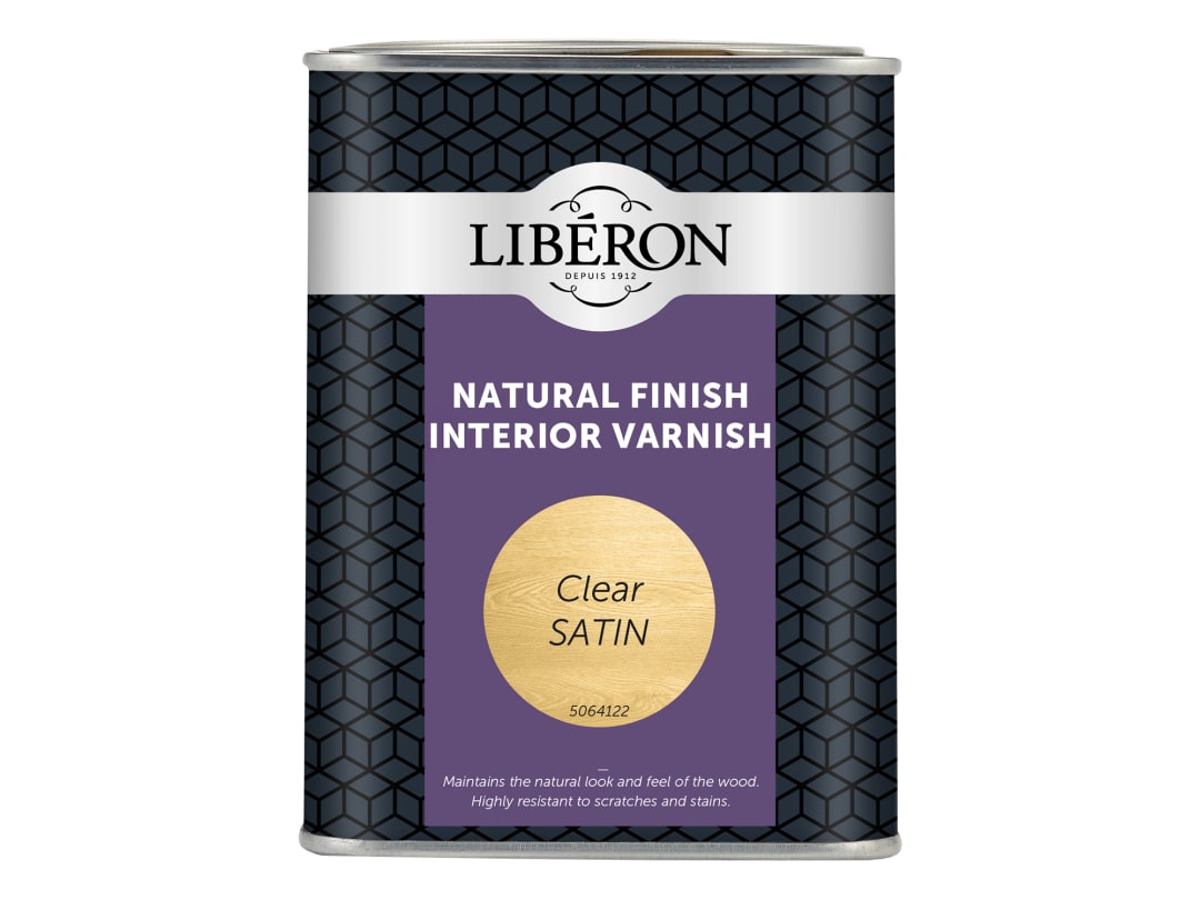 Liberon Natural Finish Interior Varnish Clear Satin 1 litre 126900