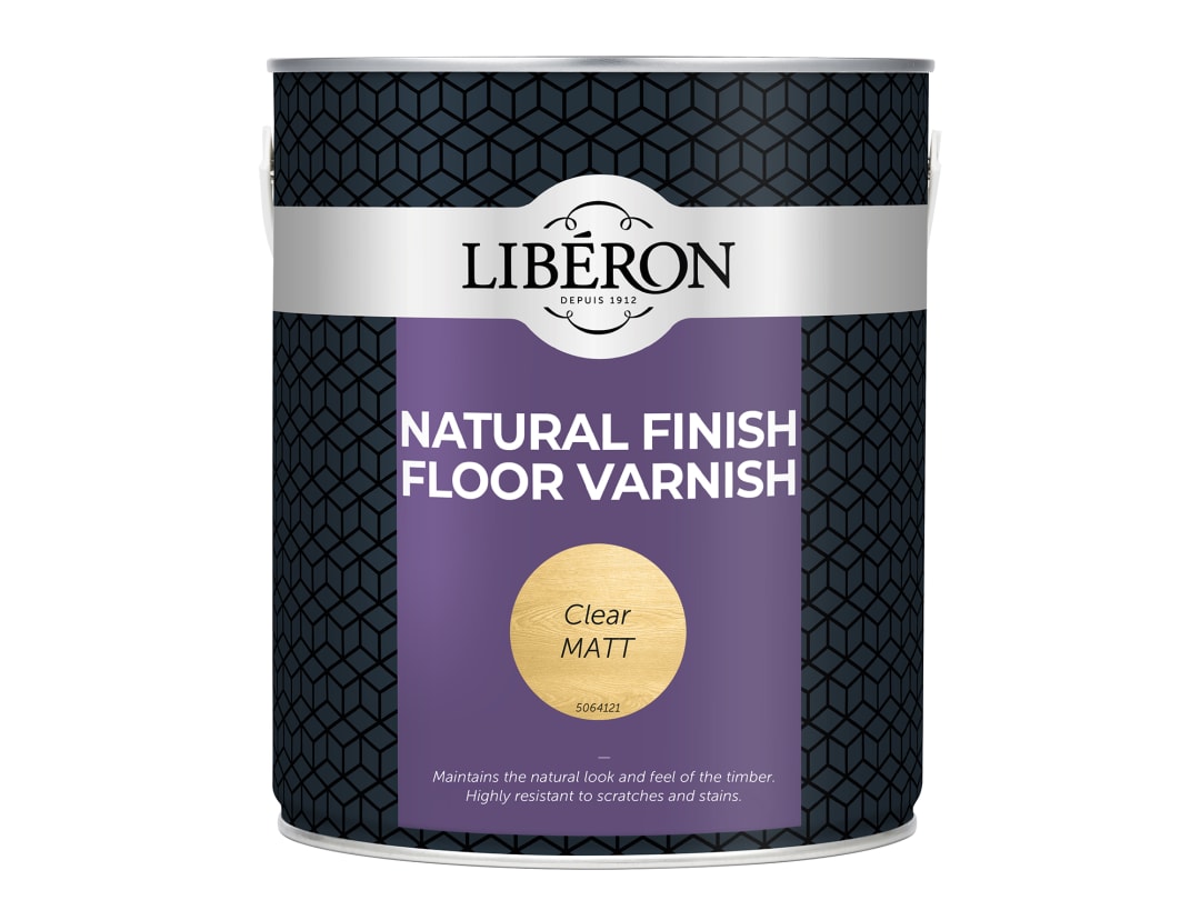 Liberon Natural Finish Floor Varnish Clear Matt 2.5 litre 003558