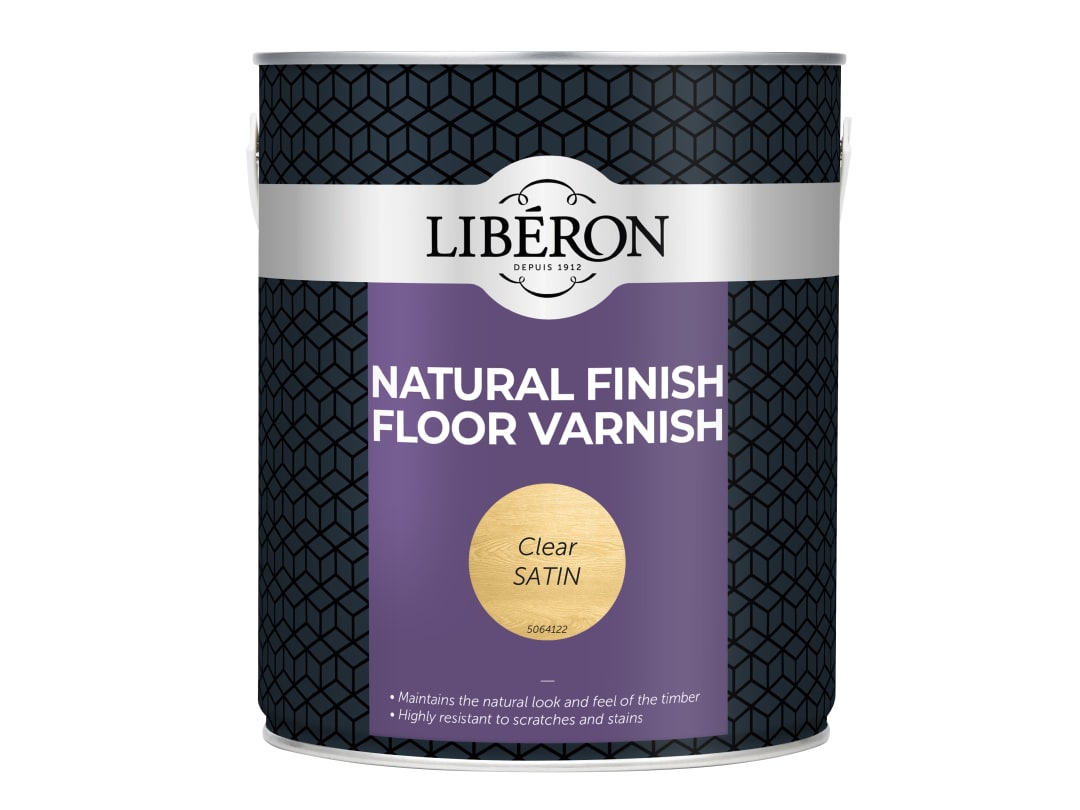 Liberon Natural Finish Floor Varnish Clear Satin 2.5 litre 126855