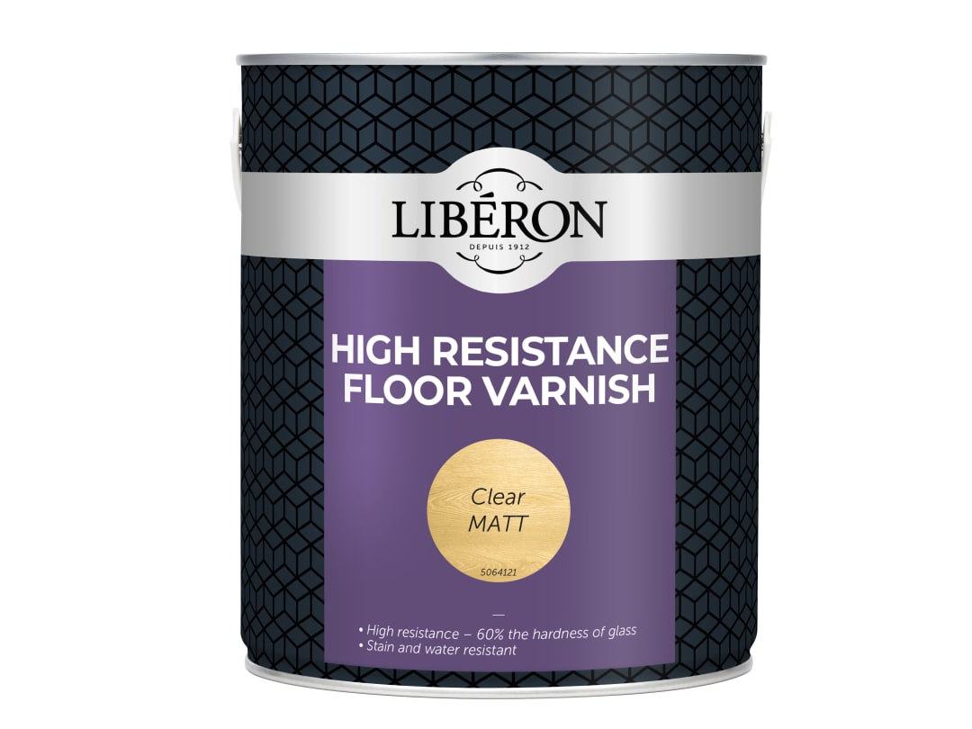 Liberon High Resistance Floor Varnish Clear Matt 2.5 litre 024554