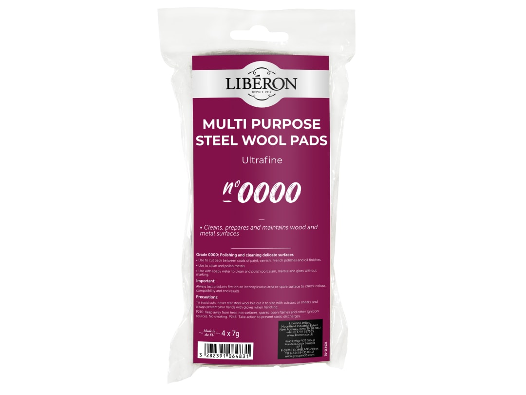 Liberon Steel Wool 0000 4 x 7g 126931
