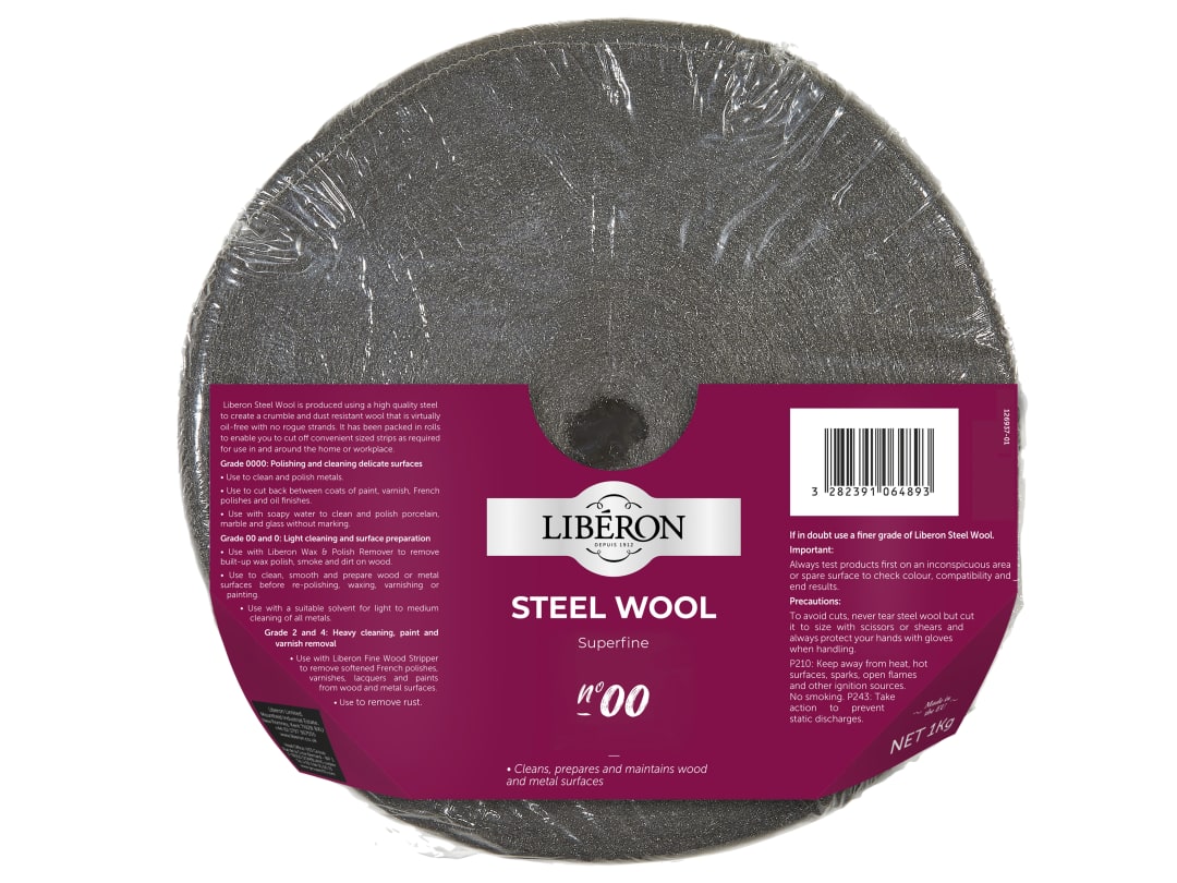 Liberon Steel Wool Grade 00 Super Fine 1kg 126937