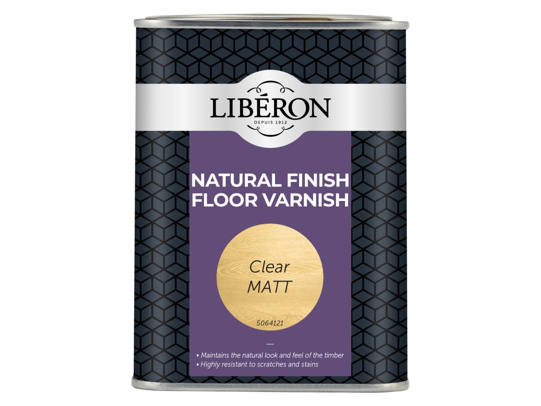 Liberon Natural Finish Floor Varnish Clear Matt 1 litre 126852