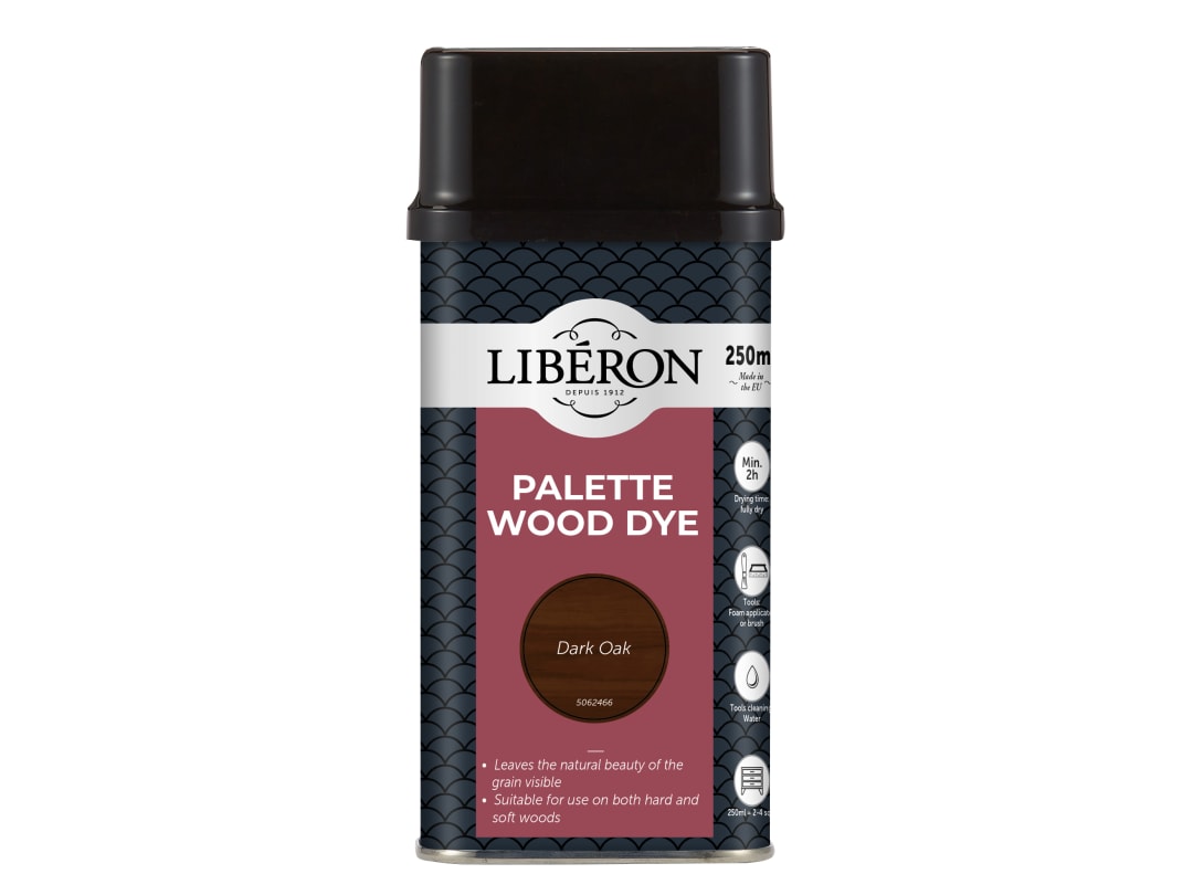 Liberon Palette Wood Dye Dark Oak 250ml 014338