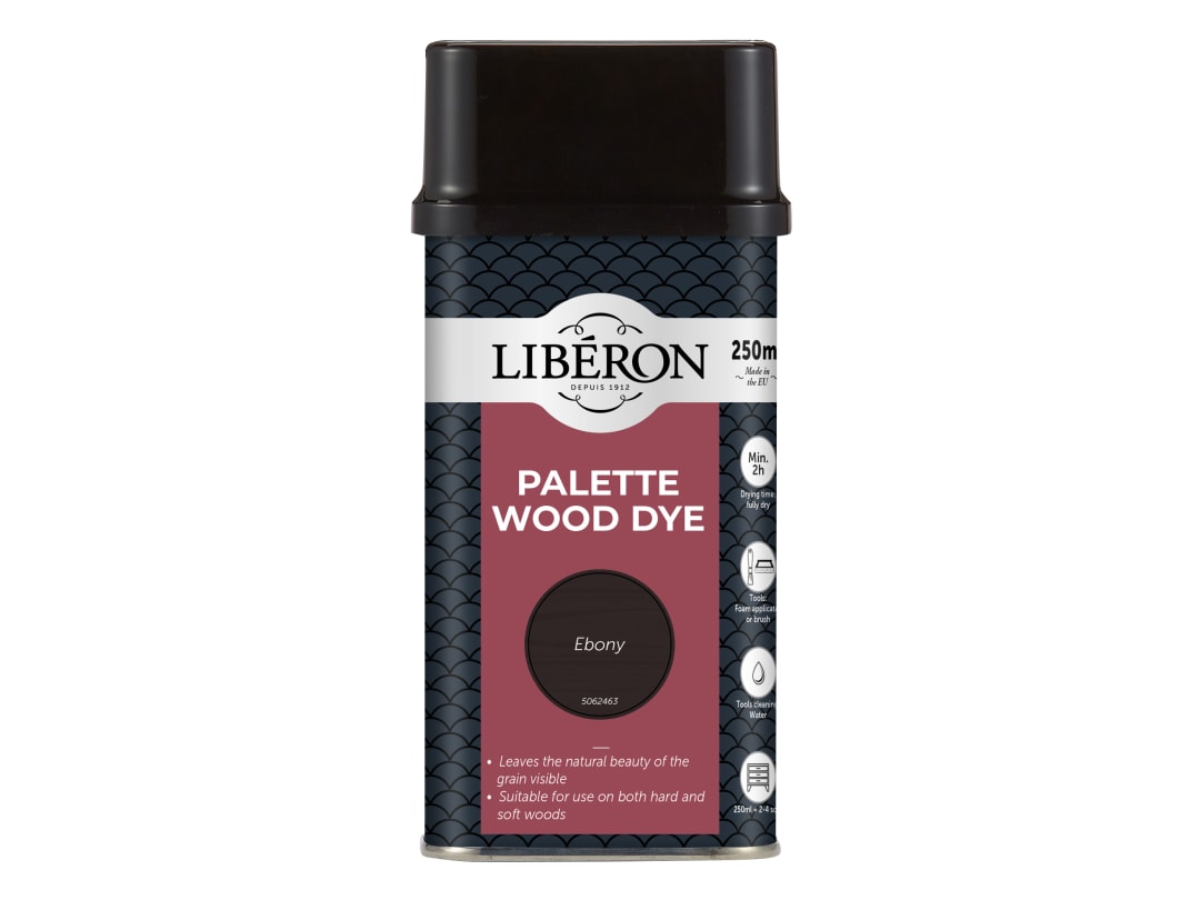 Liberon Palette Wood Dye Ebony 250ml 014309