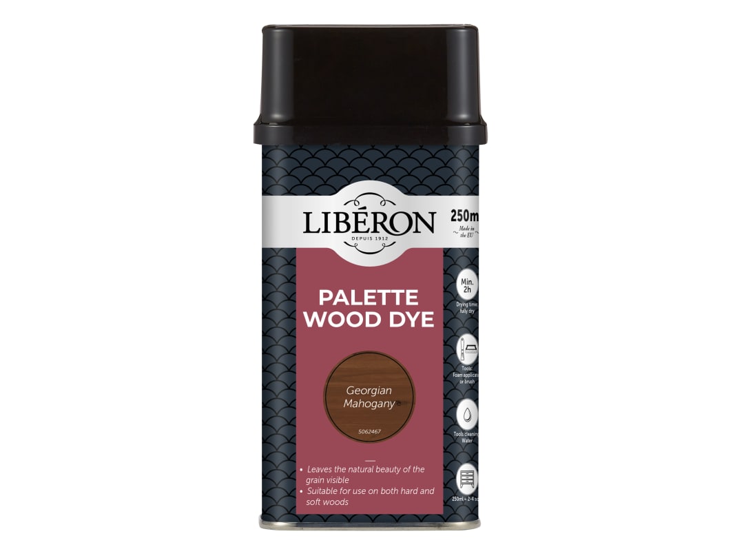 Liberon Palette Wood Dye Georgian Mahogany 250ml 126729