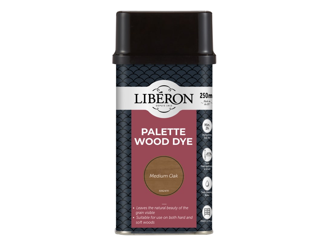 Liberon Palette Wood Dye Medium Oak 250ml 014337