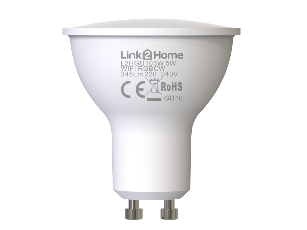 Link2Home Gu10 Wi-Fi Led Lamp With Rgb Pack 4 L2HGU105W-4PK