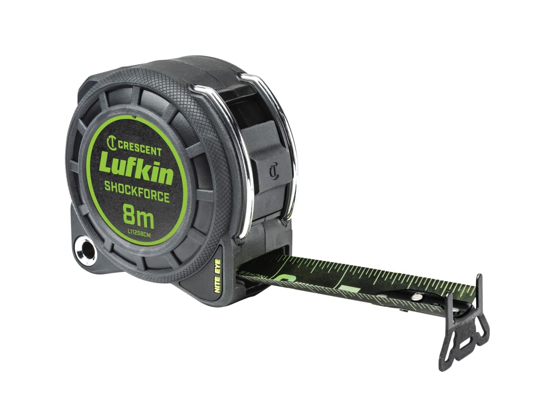 Crescent Lufkin® Shockforce Night Eye Dual-Sided Tape 8m (Width 30mm) (Metric only) L1125BCM