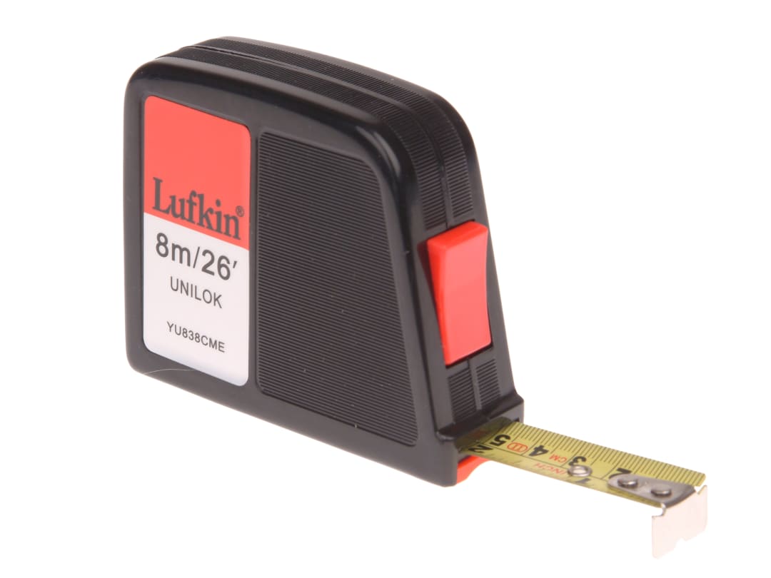 Crescent Lufkin® YU838CME Unilok Pocket Tape 8m/26ft (Width 19mm) T0061283811
