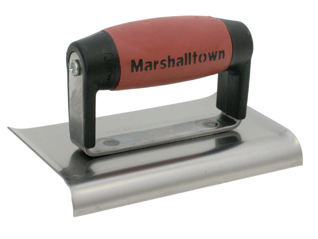 Marshalltown M136D Cement Edger Curved End DuraSoft® Handle 6 x 3in M136D