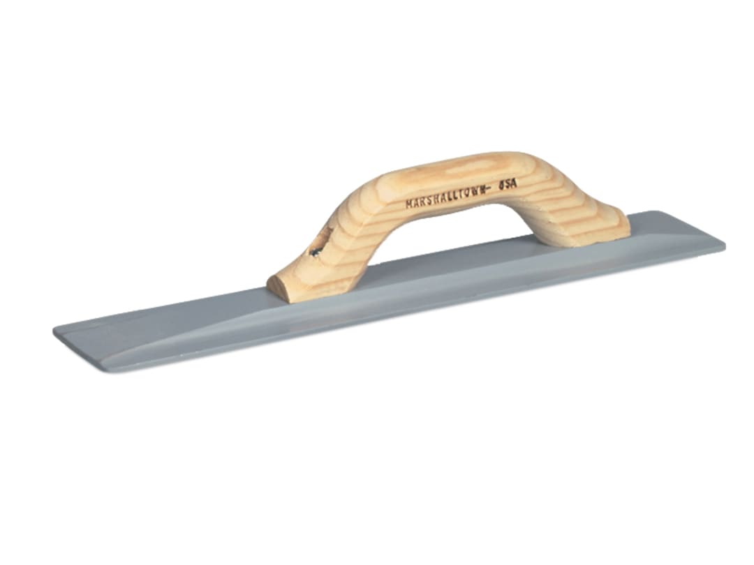 Marshalltown M145 Square Ended Magnesium Float, Shaped Wooden Handle 16 x 3.1/8in M145