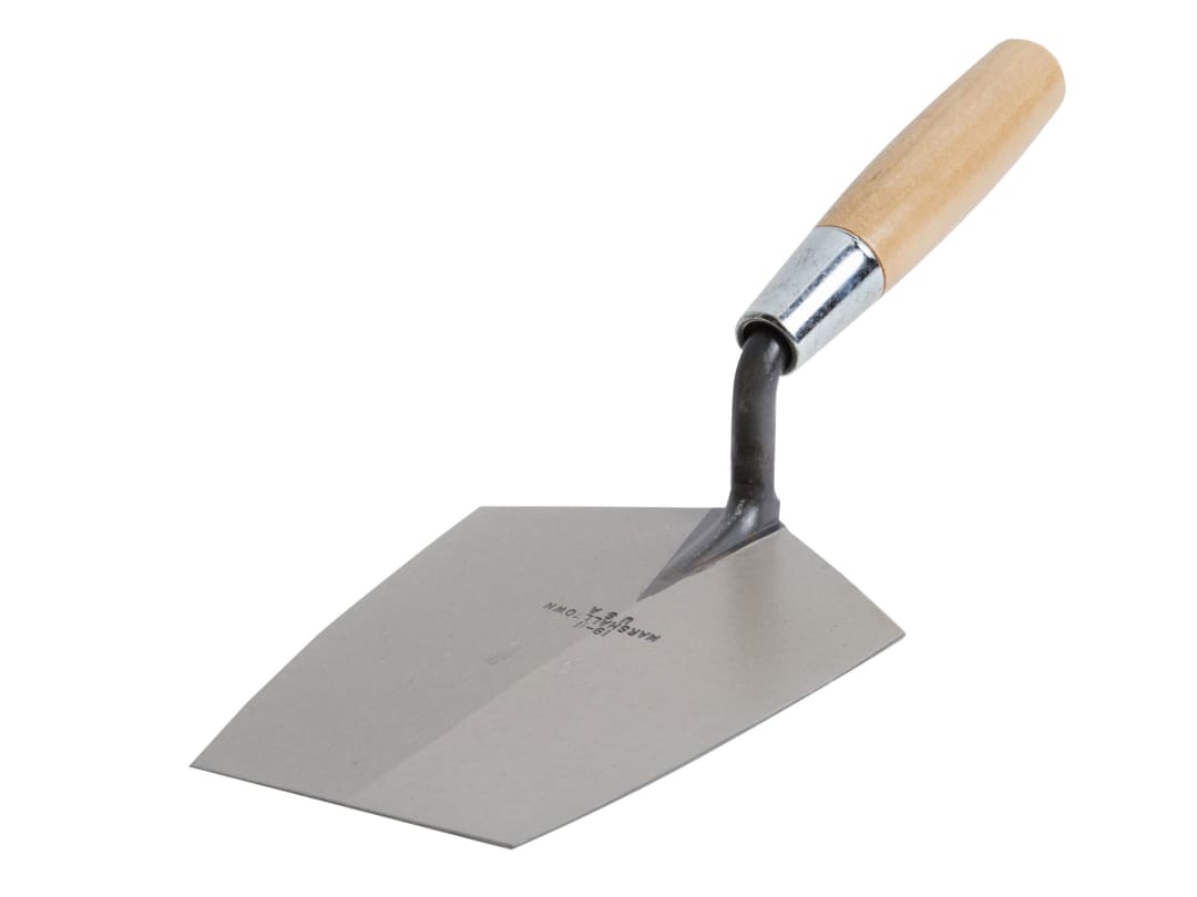Marshalltown Bucket Trowel, Wood Handle 7.1/2in M1975