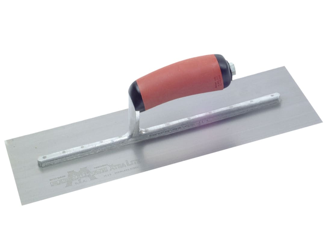 Marshalltown MPB13SSD Pre-Worn PermaShape® Finishing S/S Trowel DuraSoft® Handle 13 x 5in MPB13SSD