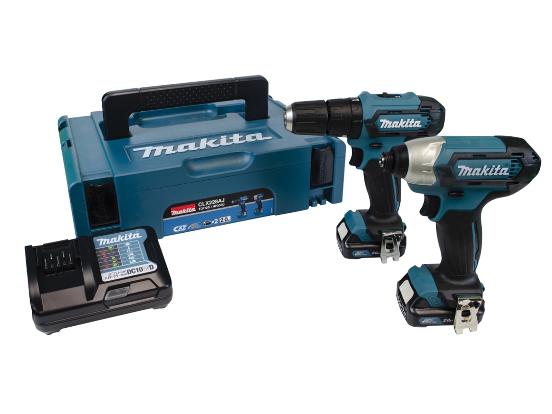 Makita CLX228AJ 12Vmax CXT Twin Pack 12V 2 x 2.0Ah CLX228AJ
