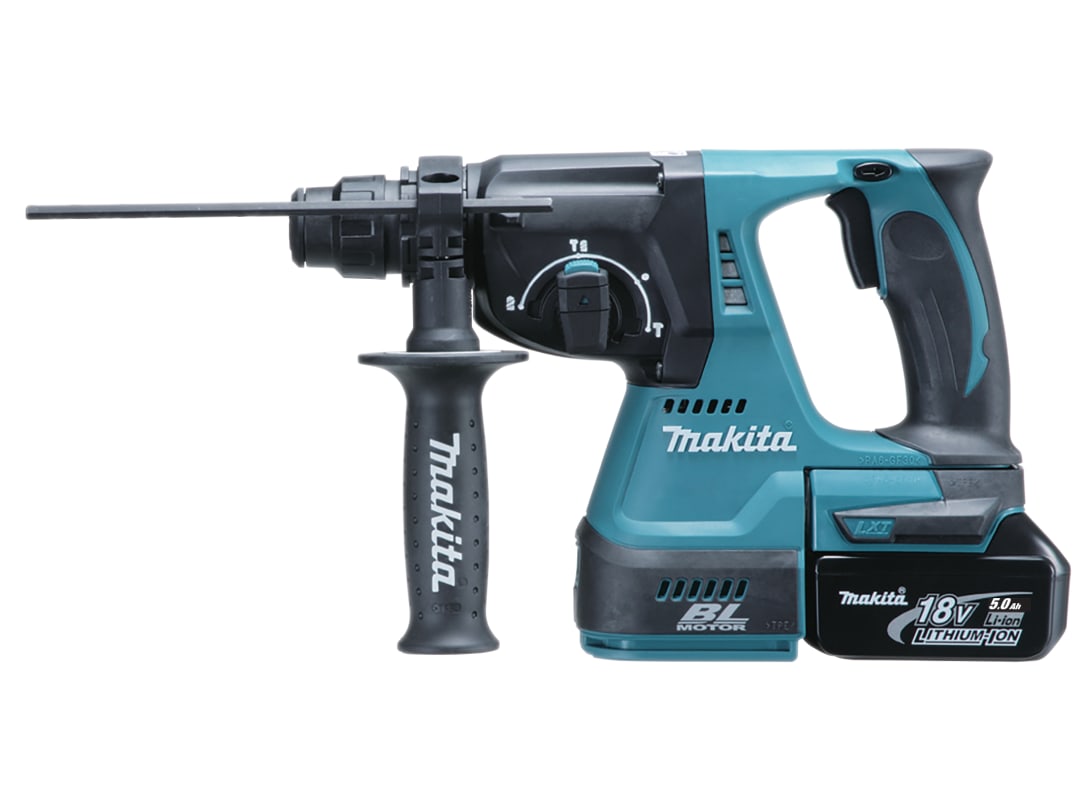 Makita DHR242RTJ SDS Plus BL Hammer Drill 18V 2 x 5.0Ah Li-ion DHR242RTJ