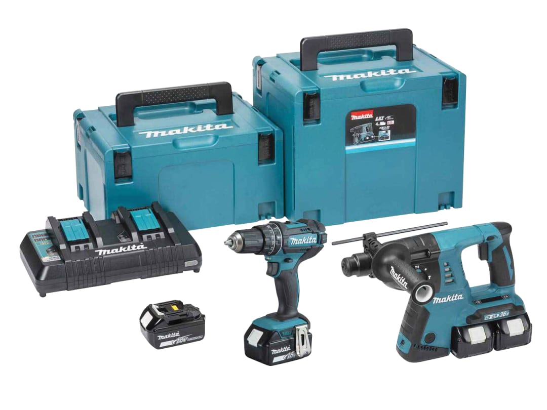 Makita DLX2137PTJ LXT Twin Pack 18V 4 x 5.0Ah Li-ion DLX2137PTJ