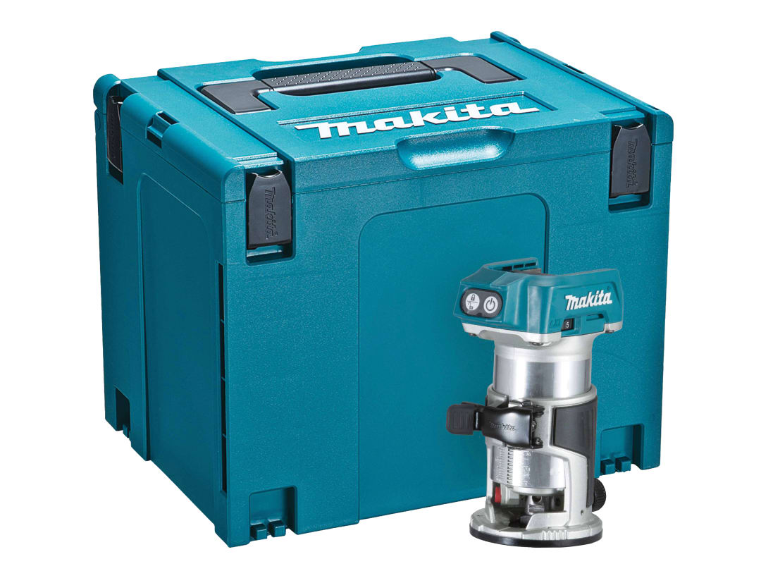 Makita DRT50ZJ BL LXT Router/Trimmer Body 1/4 & 3/8 18V Bare Unit + Case DRT50ZJ
