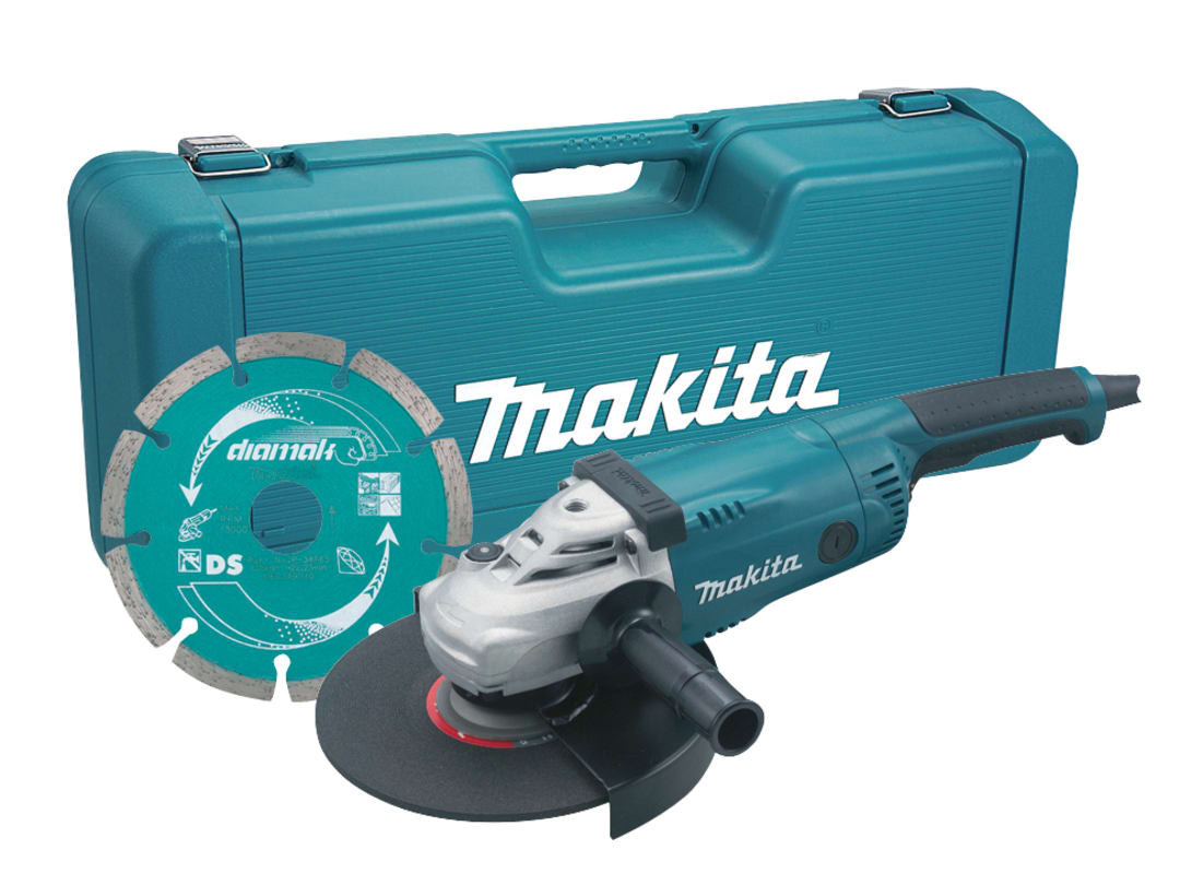 Makita GA9020KD Angle Grinder with Case & Diamond Wheel 230mm 2000W 240V GA9020KD/2