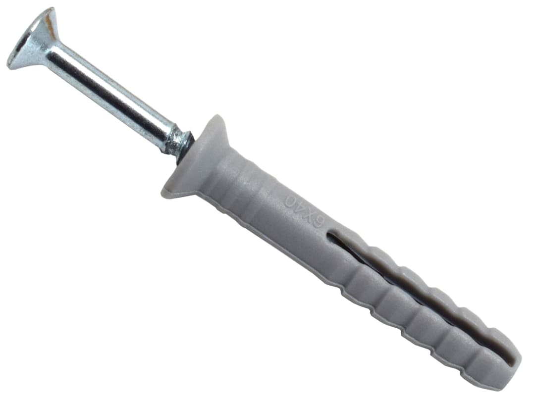 MASONMATE® Nylon Hammer-In Fixing 6 x 40mm (150) 0837M490040
