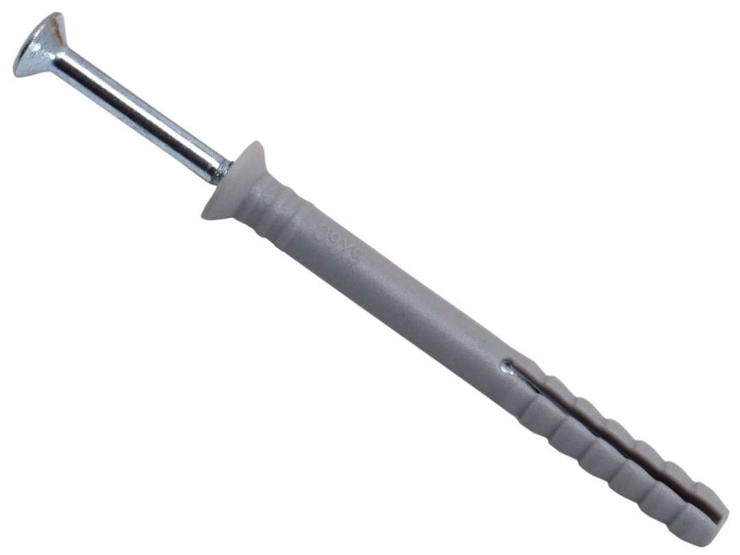 MASONMATE® Nylon Hammer-In Fixing 6 x 60mm (100) 0837M490055