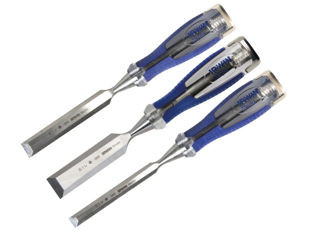 IRWIN® Marples® M750 Splitproof Pro Bevel Edge Chisel Set, 3 Piece 10503419