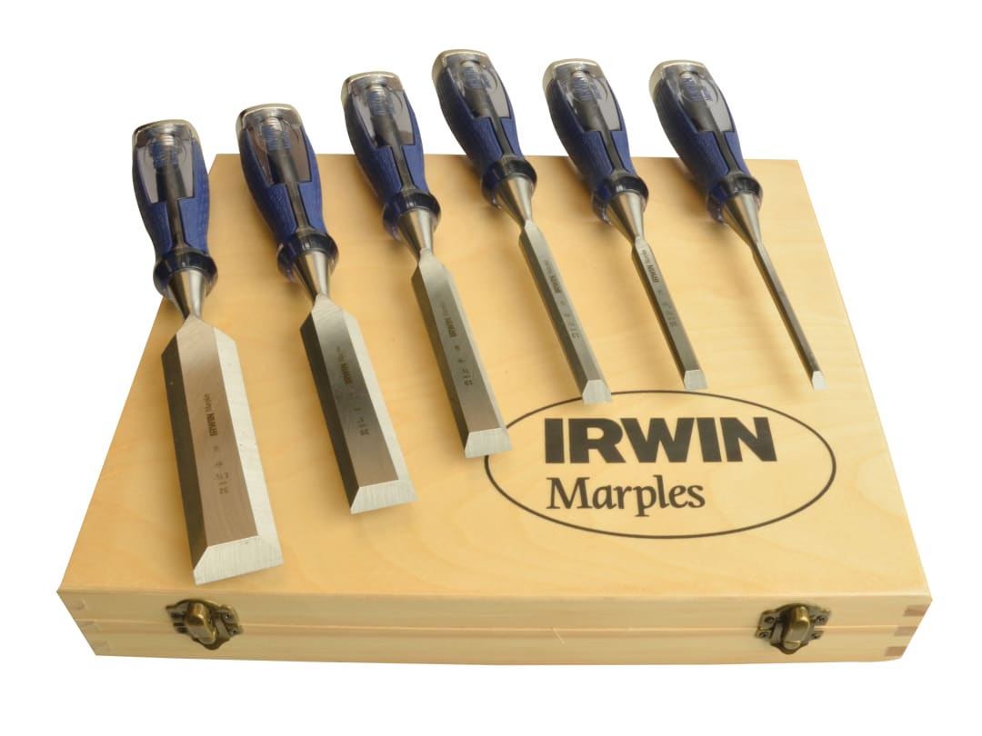 IRWIN® Marples® M750 Splitproof Pro Bevel Edge Chisel Set, 6 Piece 10503733