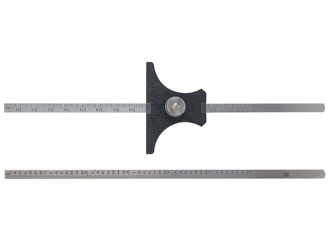 Moore & Wright Reversible Base Depth Gauges Metric 0-150mm 43M
