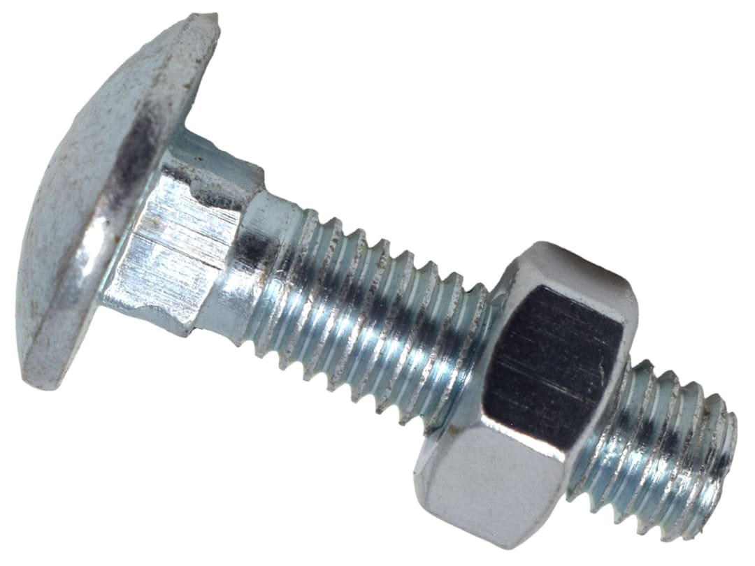 METALMATE® Cup Square Hex Bolt & Nut ZP M8 x 30mm Box 50 MEMCSX0830