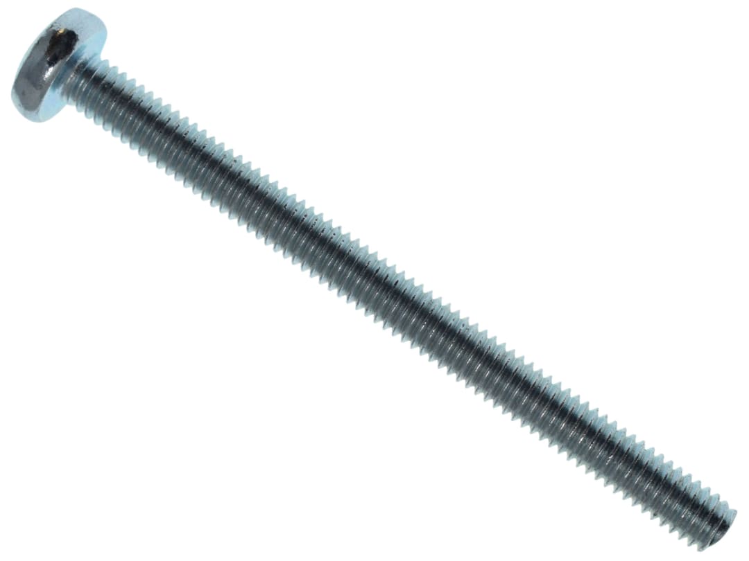 METALMATE® Machine Screw Pozi Compatible Pan Head ZP M4 x 50mm Box 25 MEMMSPAN0450