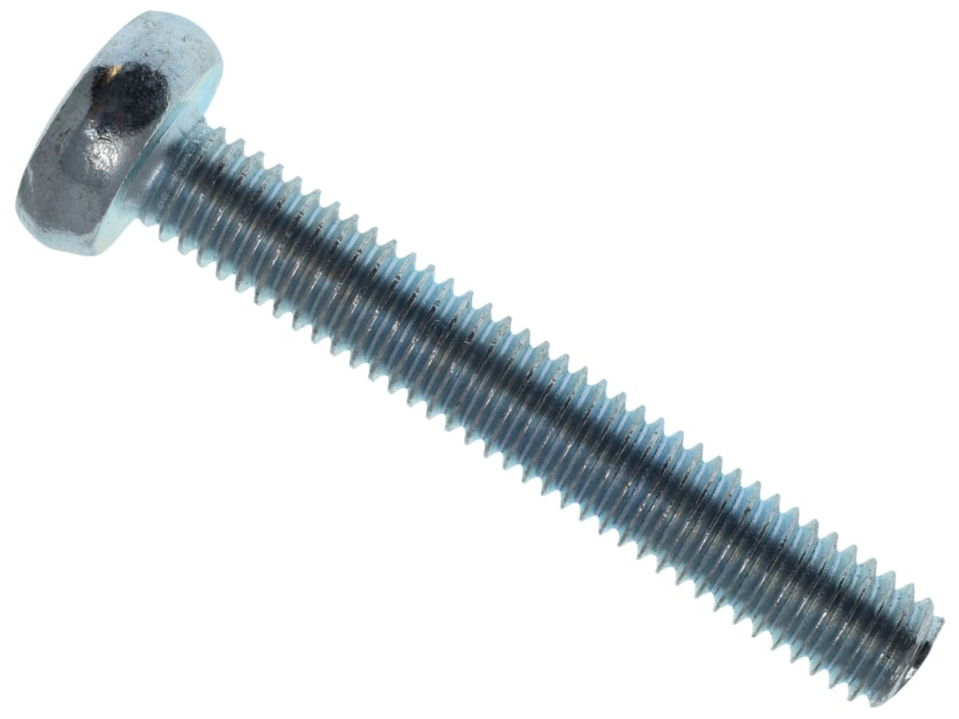 METALMATE® Machine Screw Pozi Compatible Pan Head ZP M6 x 40mm Box 25 MEMMSPAN0640