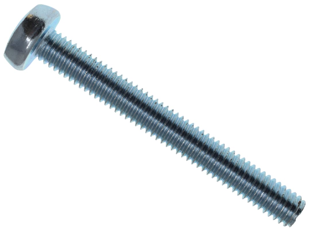 METALMATE® Machine Screw Pozi Compatible Pan Head ZP M6 x 50mm Box 25 MEMMSPAN0650