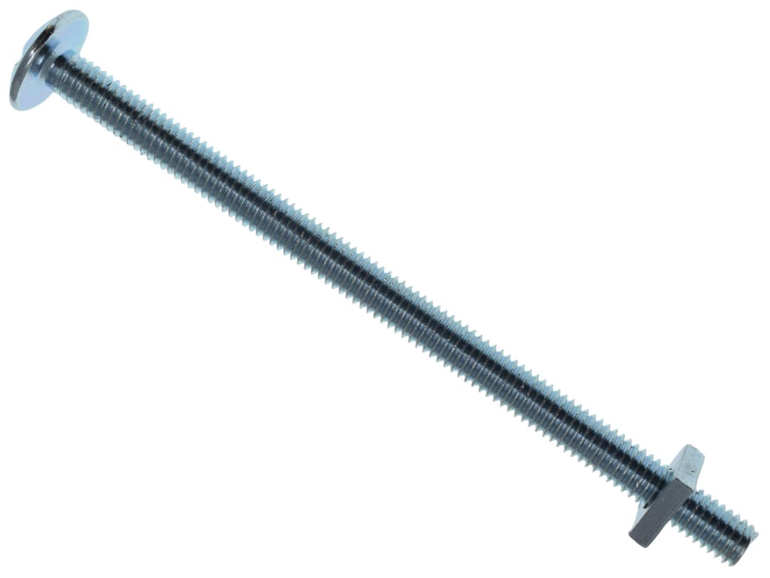 METALMATE® Roofing Bolt & Nut ZP M6 x 100mm (Box 25) MEMRBN06100