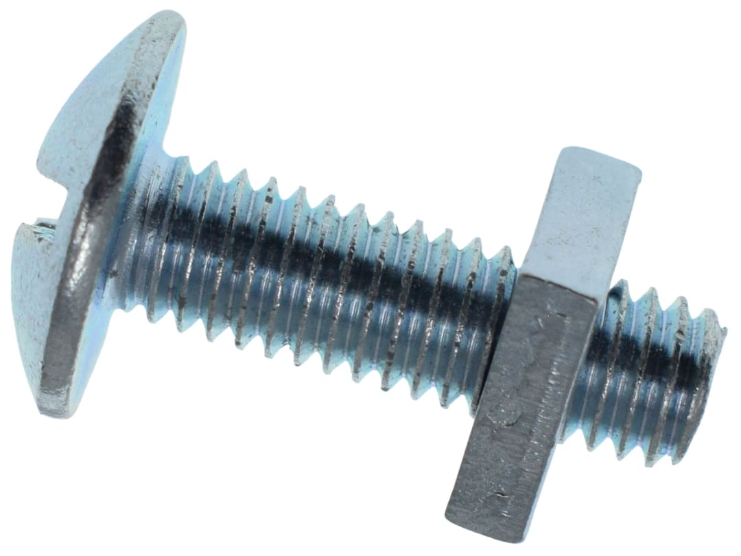 METALMATE® Roofing Bolt & Nut ZP M6 x 20mm (Box 50) MEMRBN0620