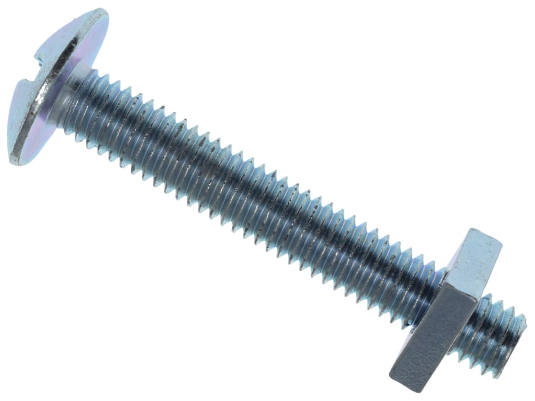 METALMATE® Roofing Bolt & Nut ZP M6 x 30mm (Box 50) MEMRBN0630