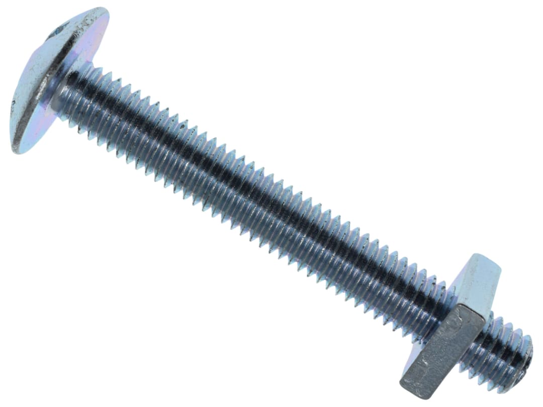METALMATE® Roofing Bolt & Nut ZP M8 x 60mm (Box 25) MEMRBN0860