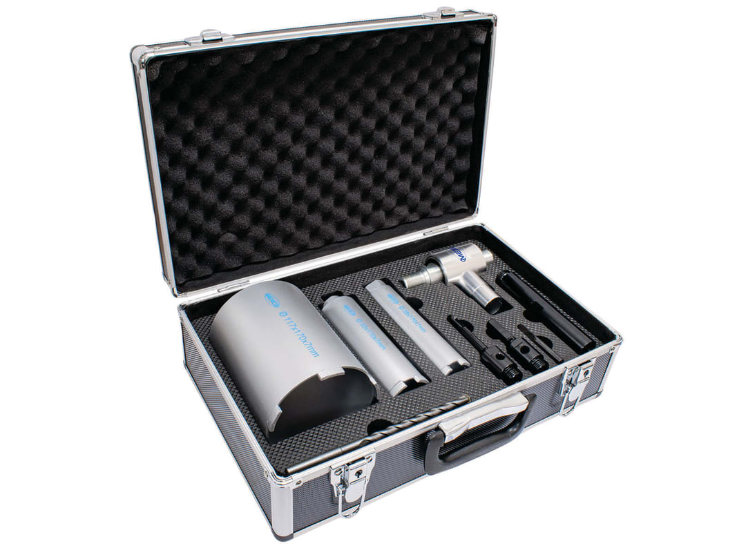 MEXCO Dust Management Core Drill Kit, 9 Piece A10DCDKITEXT3